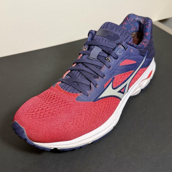 MIZUNO Shoes Womens Size 9.5 Wave Rider 23 Red & Blue Athletic Sneakers - Picture 9 of 11